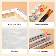 Load image into Gallery viewer, Mini Paint by Numbers Set 6"x8" (6 pieces) - National Parks - Iconic America