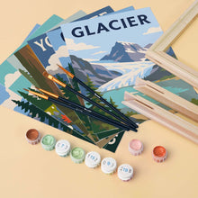 Load image into Gallery viewer, Mini Paint by Numbers Set 6"x8" (6 pieces) - National Parks - Pacific Coast and Cascades