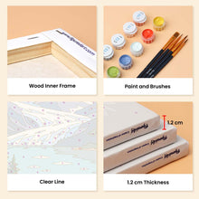 Load image into Gallery viewer, Mini Paint by Numbers Set 6"x8" (6 pieces) - National Parks - Pacific Coast and Cascades