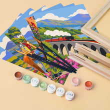 Load image into Gallery viewer, Mini Paint by Numbers Set 6"x8" (6 pieces) - Scotland Travel Classics