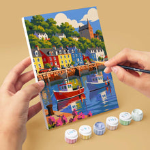 Load image into Gallery viewer, Mini Paint by Numbers Set 6"x8" (6 pieces) - Scotland Travel Classics