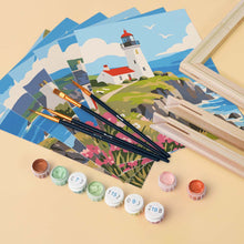 Load image into Gallery viewer, Mini Paint by Numbers Set 6"x8" (6 pieces) - Scottish Coast