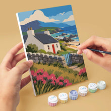 Load image into Gallery viewer, Mini Paint by Numbers Set 6"x8" (6 pieces) - Scottish Coast