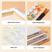 Load image into Gallery viewer, Mini Paint by Numbers Set 6"x8" (6 pieces) - Scottish Coast