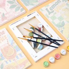 Load image into Gallery viewer, Mini Paint by Numbers Set 6"x8" (6 pieces) - Summer Sips