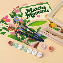 Load image into Gallery viewer, Mini Paint by Numbers Set 6"x8" (6 pieces) - Matcha Time