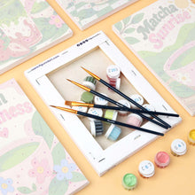 Load image into Gallery viewer, Mini Paint by Numbers Set 6"x8" (6 pieces) - Matcha Time