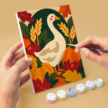 Load image into Gallery viewer, Mini Paint by Numbers Set 6"x8" (6 pieces) - Thanksgiving Folk Art