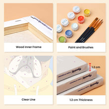 Load image into Gallery viewer, Mini Paint by Numbers Set 6"x8" (6 pieces) - Cool Animals