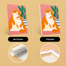 Load image into Gallery viewer, Mini Paint by Numbers Set 6"x8" (6 pieces) - Cozy Cat Moments