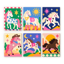 Load image into Gallery viewer, Mini Paint by Numbers Set 6"x8" (6 pieces) - Desert Run Figured'Art
