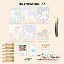 Load image into Gallery viewer, Mini Paint by Numbers Set 6"x8" (6 pieces) - Desert Run