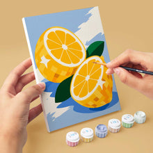 Load image into Gallery viewer, Mini Paint by Numbers Set 6"x8" (6 pieces) - Disco Fruit