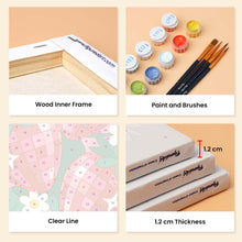 Load image into Gallery viewer, Mini Paint by Numbers Set 6"x8" (6 pieces) - Disco Fruit