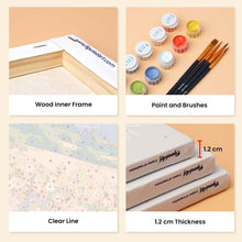 Load image into Gallery viewer, Mini Paint by Numbers Set 6"x8" (6 pieces) - Dreamy Wildflower Meadow