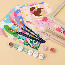 Load image into Gallery viewer, Mini Paint by Numbers Set 6"x8" (6 pieces) - Fairytale Cottage