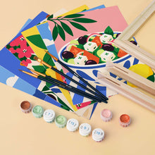 Load image into Gallery viewer, Mini Paint by Numbers Set 6"x8" (6 pieces) - Greek Summer