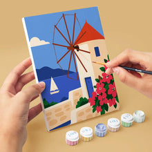 Load image into Gallery viewer, Mini Paint by Numbers Set 6"x8" (6 pieces) - Greek Summer