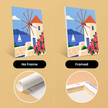 Load image into Gallery viewer, Mini Paint by Numbers Set 6"x8" (6 pieces) - Greek Summer