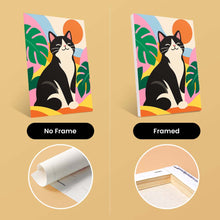 Load image into Gallery viewer, Mini Paint by Numbers Set 6"x8" (6 pieces) - Groovy Cats