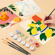 Load image into Gallery viewer, Mini Paint by Numbers Set 6"x8" (6 pieces) - La Dolce Vita