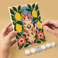 Load image into Gallery viewer, Mini Paint by Numbers Set 6"x8" (6 pieces) - Lemon Folk Art