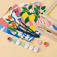 Load image into Gallery viewer, Mini Paint by Numbers Set 6"x8" (6 pieces) - Mediterranean Summer Moments