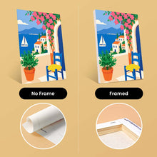Load image into Gallery viewer, Mini Paint by Numbers Set 6"x8" (6 pieces) - Mediterranean Summer Moments