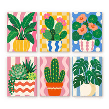 Load image into Gallery viewer, Mini Paint by Numbers Set 6"x8" (6 pieces) - Potted Plants Figured'Art