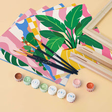 Load image into Gallery viewer, Mini Paint by Numbers Set 6"x8" (6 pieces) - Potted Plants