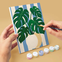 Load image into Gallery viewer, Mini Paint by Numbers Set 6"x8" (6 pieces) - Potted Plants