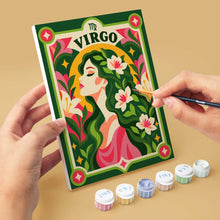 Load image into Gallery viewer, Mini Paint by Numbers Set 6"x8" (6 pieces) - Retro Zodiac 1