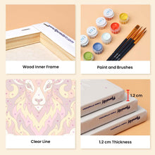 Load image into Gallery viewer, Mini Paint by Numbers Set 6"x8" (6 pieces) - Retro Zodiac 1