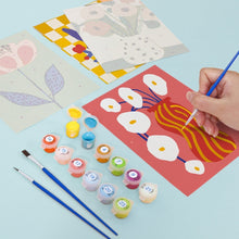 Load image into Gallery viewer, Mini Paint by numbers 6"x8" (6 pieces) - Abstract Floral Vases