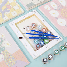 Load image into Gallery viewer, Mini Paint by numbers 6"x8" (6 pieces) - Abstract Floral Vases