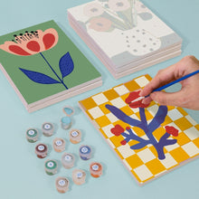 Load image into Gallery viewer, Mini Paint by numbers 6"x8" (6 pieces) - Abstract Floral Vases