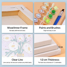 Load image into Gallery viewer, Mini Paint by numbers 6"x8" (6 pieces) - Abstract Floral Vases