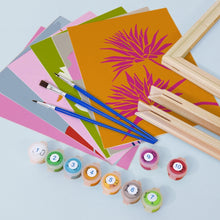 Load image into Gallery viewer, Mini Paint by numbers 6"x8" (6 pieces) - Modern Floral Prints