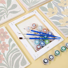 Load image into Gallery viewer, Mini Paint by numbers 6"x8" (6 pieces) - Colorful Floral Patterns