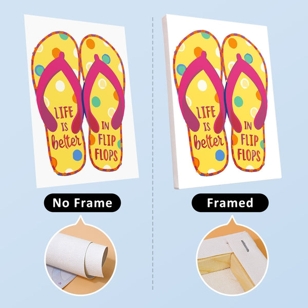 Paint by Numbers – 6 Canvas Set | Flip-Flop Summer Signs