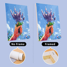 Load image into Gallery viewer, Mini Paint by numbers 6"x8" (6 pieces) - Flower Bouquets in the Sky