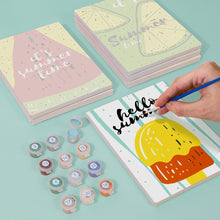 Load image into Gallery viewer, Mini Paint by numbers 6"x8" (6 pieces) - Summer Fruit Illustrations