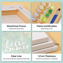 Load image into Gallery viewer, Mini Paint by numbers 6"x8" (6 pieces) - Summer Fruit Illustrations