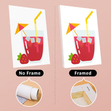 Load image into Gallery viewer, Mini Paint by numbers 6"x8" (6 pieces) - Fruity Drinks