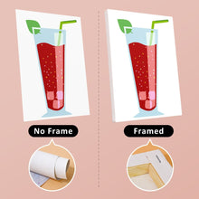 Load image into Gallery viewer, Mini Paint by numbers 6"x8" (6 pieces) - Sparkling Fruit Drinks