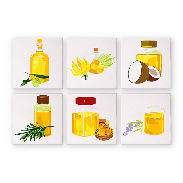 Paint by Numbers – 6 Canvas Set | Natural Oils Figured'Art