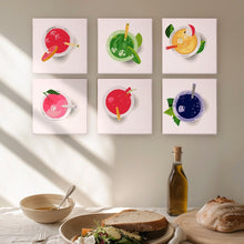 Load image into Gallery viewer, Mini Paint by numbers 6"x6" (6 pieces) - Color Pop Refreshers