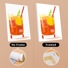 Load image into Gallery viewer, Mini Paint by numbers 6"x8" (6 pieces) - Tropical Cocktails