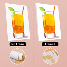 Load image into Gallery viewer, Mini Paint by numbers 6"x8" (6 pieces) - Vibrant Summer Cocktails