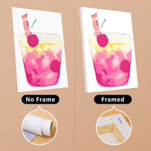 Load image into Gallery viewer, Mini Paint by numbers 6"x8" (6 pieces) - Tropical Pop Drinks